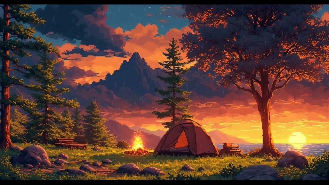 2 часа спокойного дождя для концентрации внимания и глубокого сна