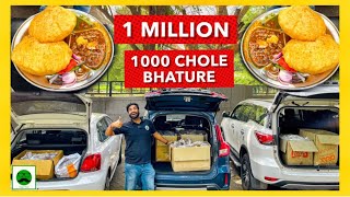 1 Million Special 1000 Chole Bhature | Veggie Paaji