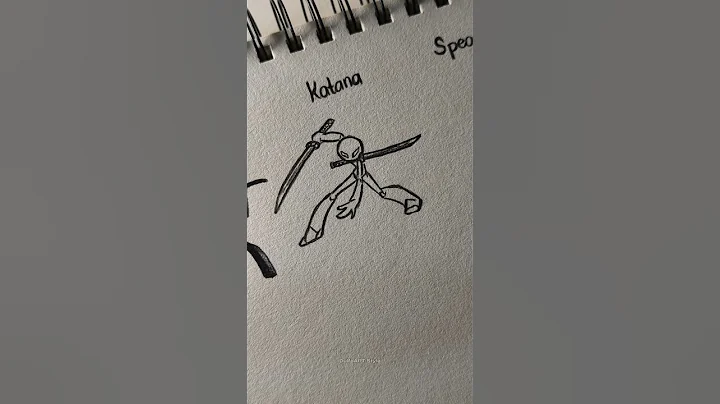 How to draw body with (Scythe, katana, spear) #drawing #stickman #tutorial #fpy #sketch #howtodraw