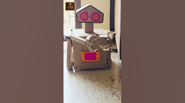 Robot with Cardboard | DIY Robot Project at Home JNS Creative World #shortsfeed #shorts