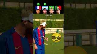 Mbappe Vs Messi Vs Neymar Vs Ronaldo- No Look Challenge