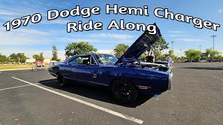 RIDE ALONG IN A HEMI CHARGER !!! 1970 Dodge Hemi Charger Ride Along - musclecar - restomod - hot rod