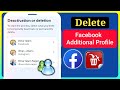 How to Delete an Additional Facebook Profile 2024 | Facebook Create Another Profile Remove