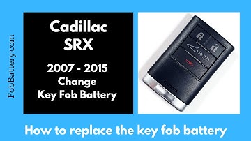 Cadillac SRX Key Fob Battery Replacement (2007 - 2013)