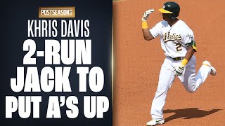 Athletics Strike First In Alds As Khris Davis Smashes 2-Run Hr Mlb Highlights