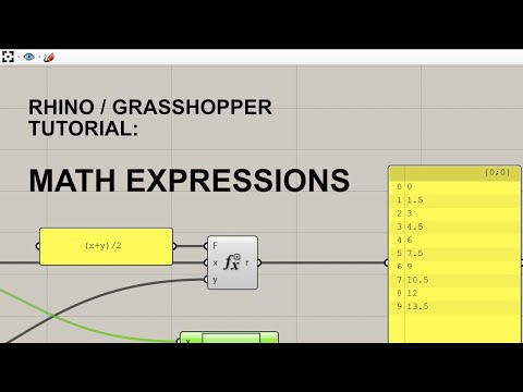 Grasshopperの基本チュートリアル：数式の作成