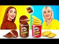 Desafío de Chocolate vs Comida Real | Intenta Adivinar el Pastel o el Falso por RATATA