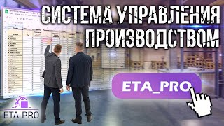 Система управления производством - ETA_PRO  |#производство #бизнес #управлениебизнесом