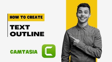 How To Create Text OUTLINE in Camtasia