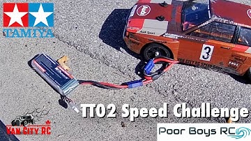 Last Run in the @poorboysrc Tamiya TT02 Speed Challenge, Extreme Fail 🤣