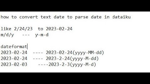how to convert text date to parse date in dataiku