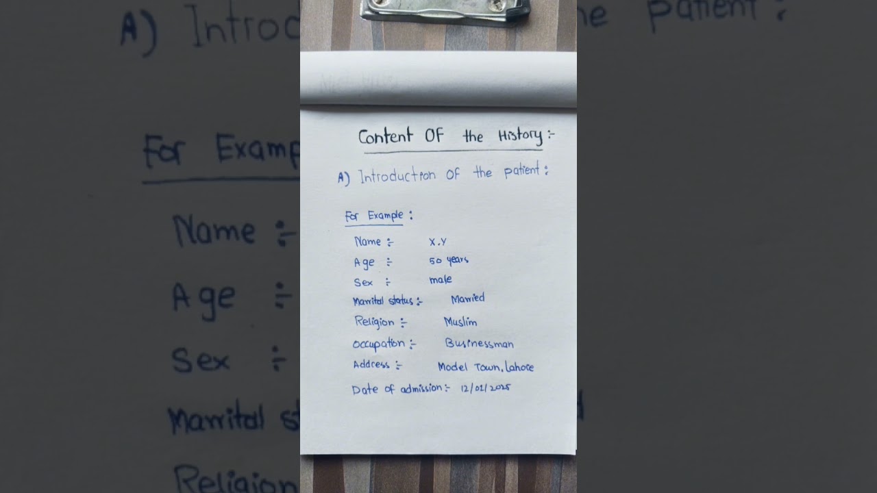 Content of the History 