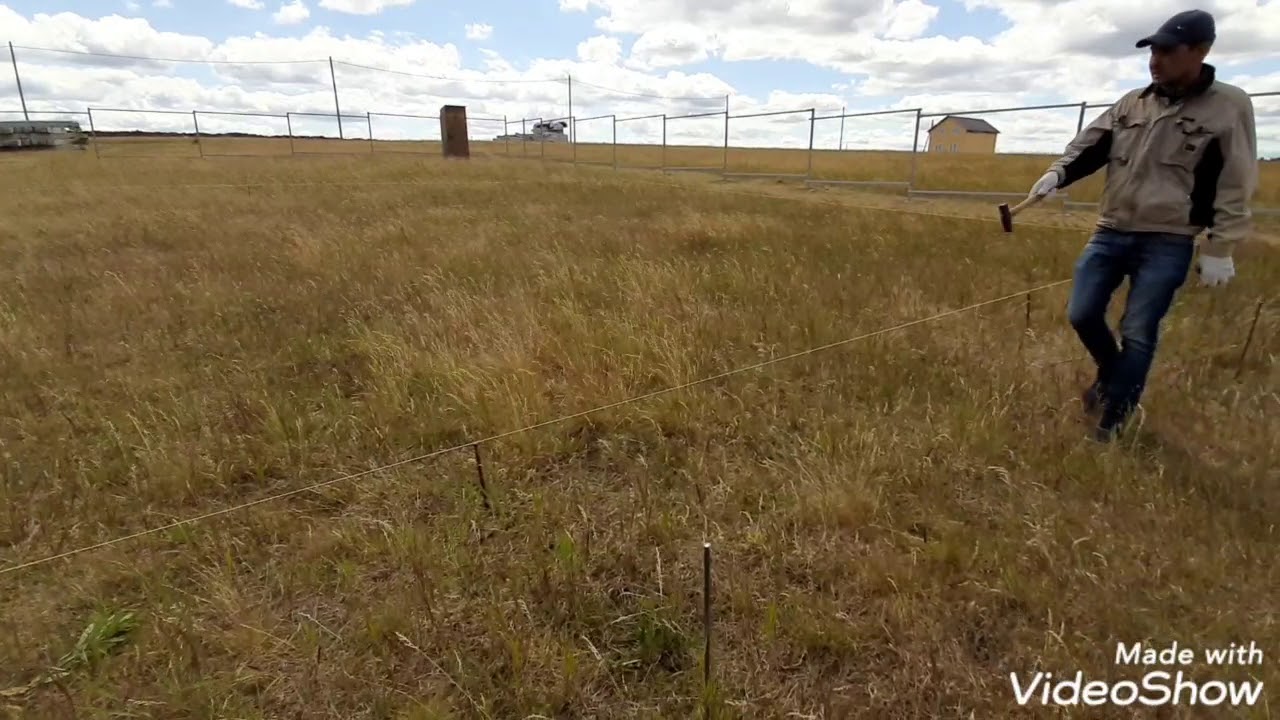 Готовим Фундамент для ДОМА - копаем траншеи - YouTube