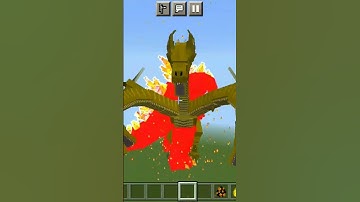 Burning Godzilla VS King Ghidorah di Minecraft #minecraft #shorts