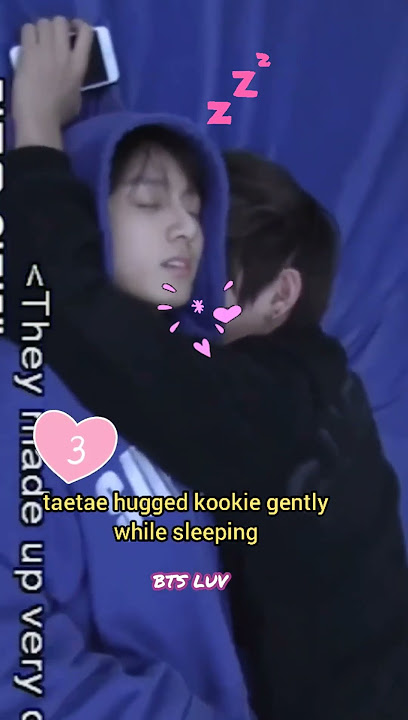 Taekook is cute when sleeping together #shorts #bts