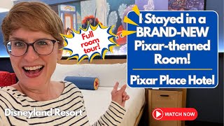 I Stayed in a BRAND-NEW Pixar-themed Room at Disneyland Resort! | Pixar Place Hotel | Deni Sunderly