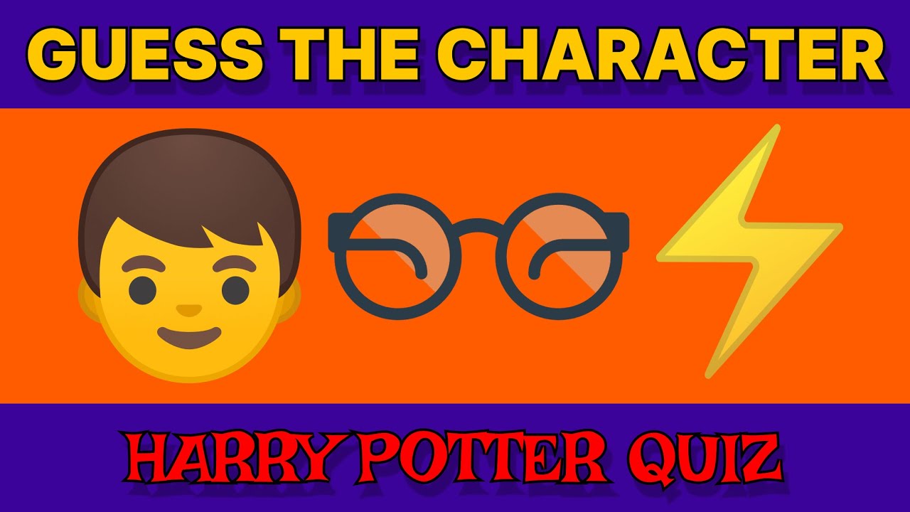 Guess The Harry Potter Character By Emoji | Harry Potter Quiz . L.1 ...