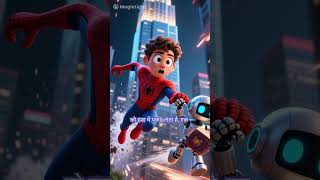 chhotu Robot aur spiderman vs shadow tech monster part 2 #ai #aicontent #aivideo #cartoon#shortvideo