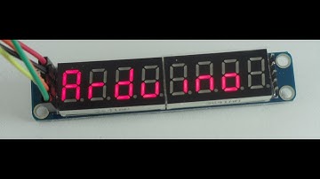Arduino com Display 7 segmentos 8 digitos Max7219