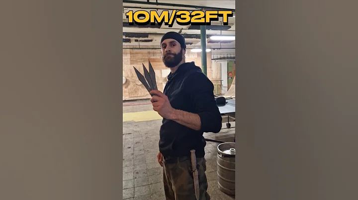 World Champion NO SPIN Knife Thrower Can Throw From Any Distance