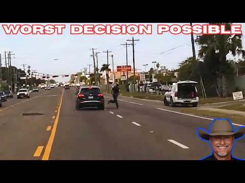 Driver Targets Cop Deploying Stop Sticks