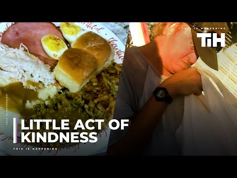 Guy Delivers Special Meal To Trash Can Collector for Thanksgiving