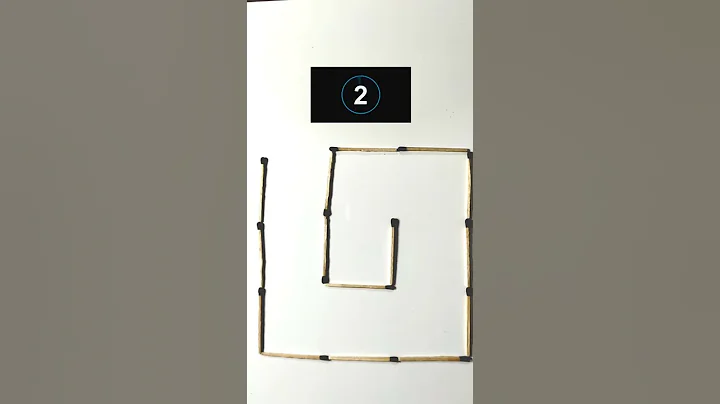 Move Three Matchsticks To Make Two Squares #short #shorts #youtubeshort