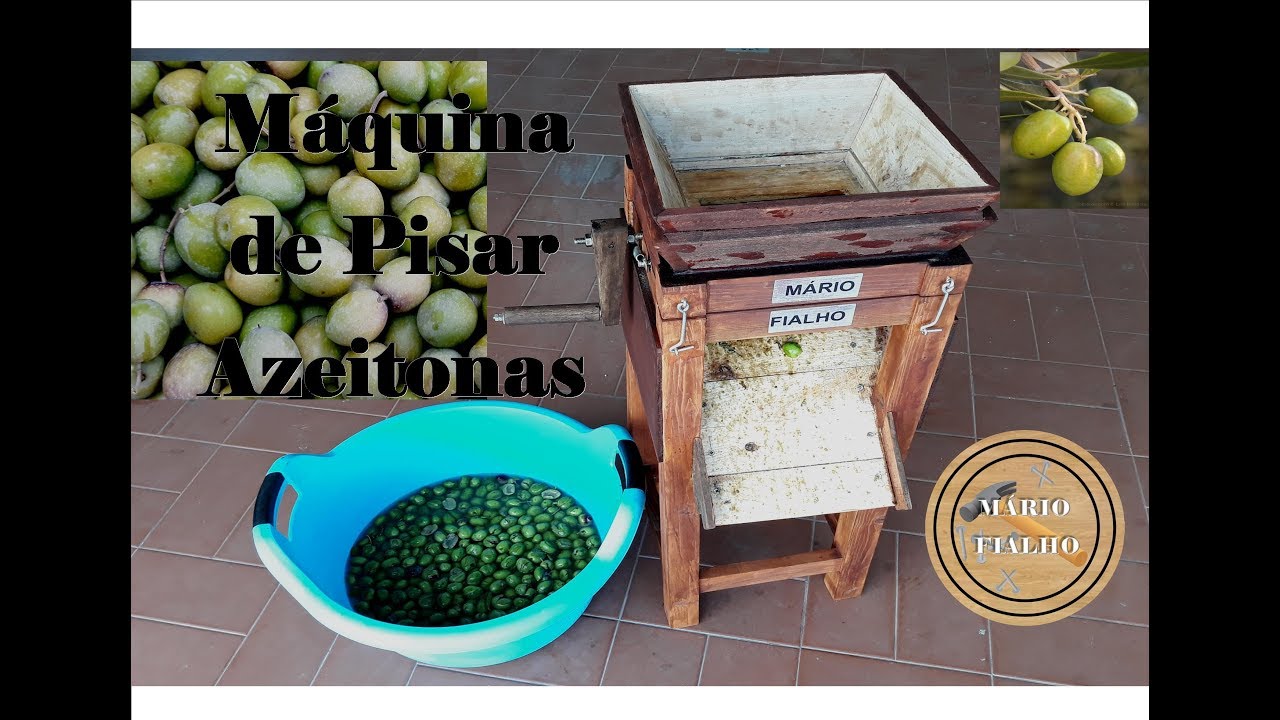 Máquina Caseira Para Britar, Esmagar Azeitonas
