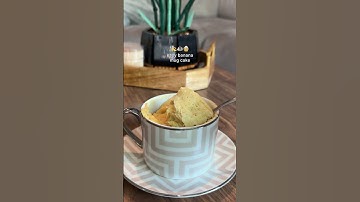 Easy banana mug cake 🍌🧁 #foodblogger #recipe #shorts #cookingvideo #dessert #foodie #foodshorts