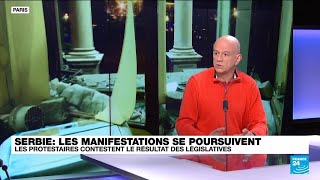 Les manifestations continuent en Serbie • FRANCE 24