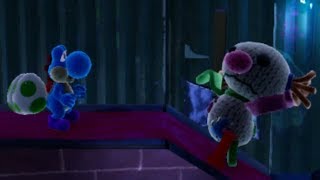 Yoshis Crafted World - 100% Walkthrough - Be Afraid Of The Dark - Front & Flip Side