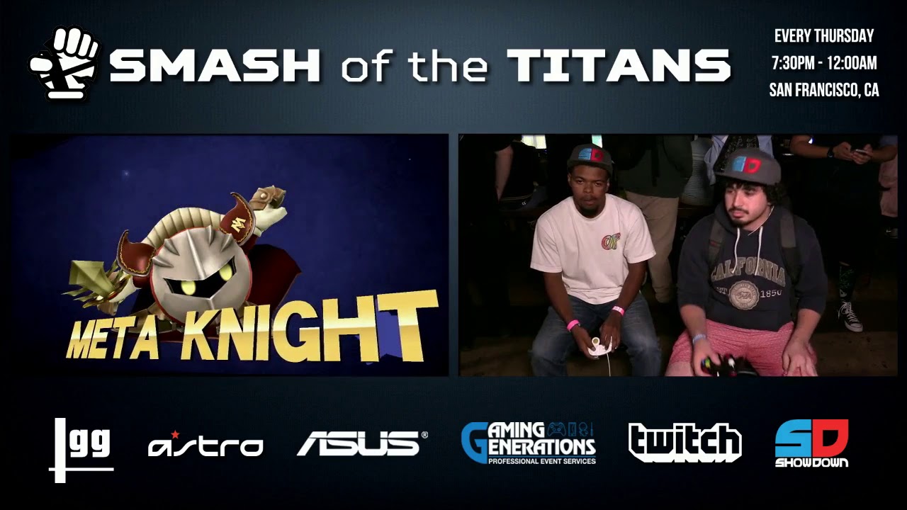 Smash of the Titans #42 - Loser Quarters: GT|Rude (Bayonetta) vs GT|Twan (Meta Knight)