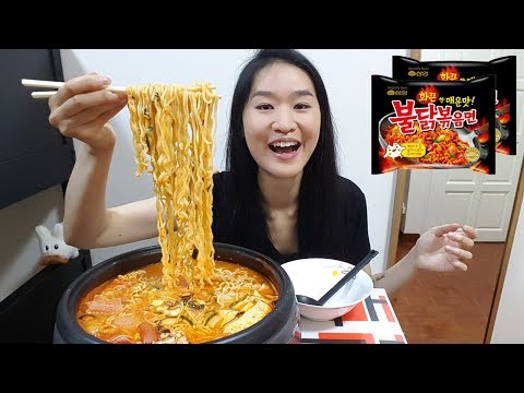 [MUKBANG] Spicy Noodles Army Stew | Korean Fire Ramen Hotpot | Budae Jjigae 부대찌개