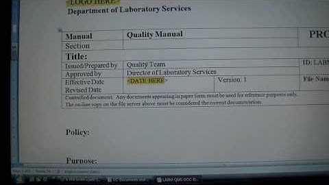 Product 1000: The Entire Quality Management System: Document Control Explained
