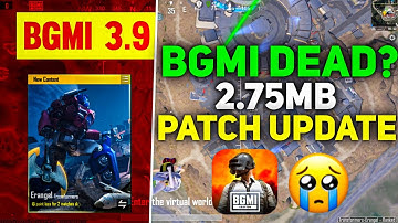BGMI 3.9: Dead Update!😭Game Crash & Mic Echo Problem | 120 Fps Removed | Super Smooth Missing