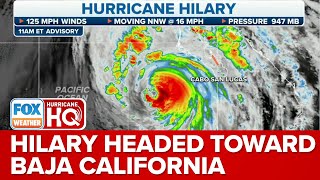 Hurricane Hilary Barreling Toward The Central Baja California Peninsula
