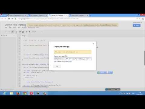 Translation RSS Blogs  Language & Google Scripts