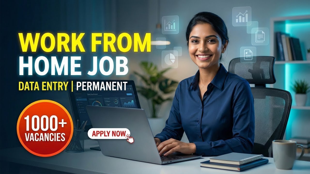 DATA ENTRY WORK FROM HOME JOB 2026 | FULL TIME | PERMANENT JOB | # ...