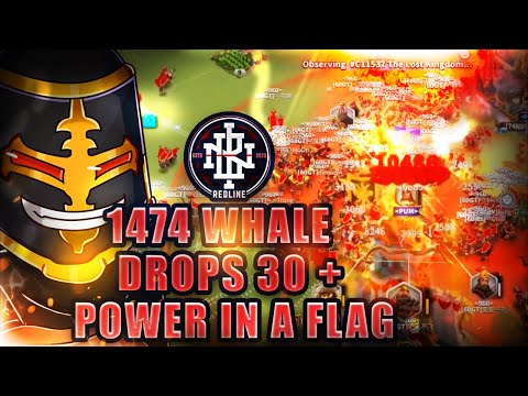 1474 Whales Drop 30 MILL Hard filling flag against 1960 (KL) - Rise of Kingdoms