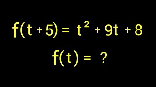 A Harvard University Entrance Exam Tricks | Functional Equation | f(t)=