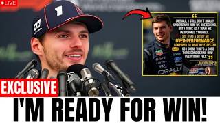 1 MINS AGO: Max Verstappen Breaks His Silence AND SHOCKED ENTIRE F1 GRID & Ready For BIG WIN!