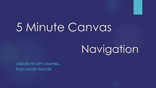 5 Minute Canvas - Navigation