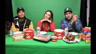 SOSUPERSAM'S Ate O'Clock ft. P-Lo & Shan Eating Jollibee, Seafood City Snack Pack & Chaaste Mukbang