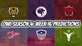 Overwatch League Season 4 Week 16 Predictions
