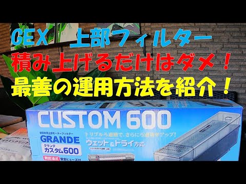 Customizing your top-mounted filter! It's not just about stacking