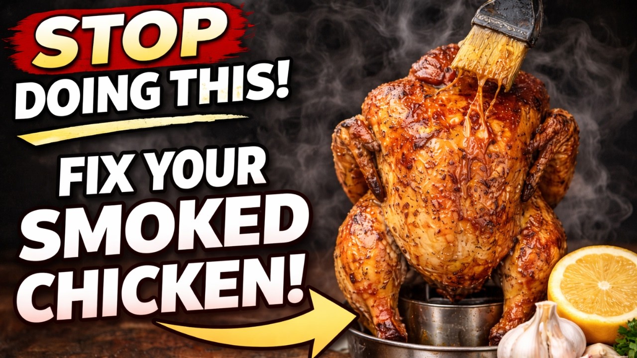 I Fixed the Biggest Smoked Chicken Mistake - YouTube