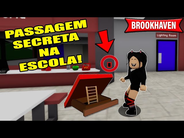 PASSAGEM SECRETA NA ESCOLA DO BROOKHAVEN RP (ROBLOX) 