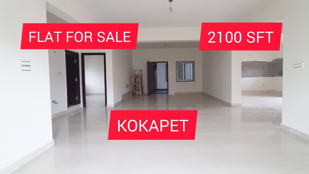 263 Flat for sale at Kokapet 3BHK 2100 Sft,East Facing 1st and 2nd