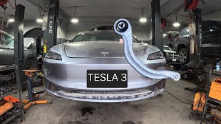how to replace front tension struts arm ... tesla 3 (torque specs)