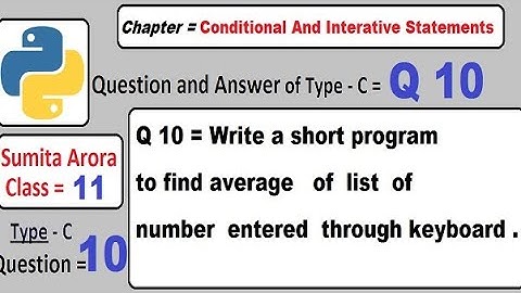 Write a short program to find average of list of number entered through keyboard.